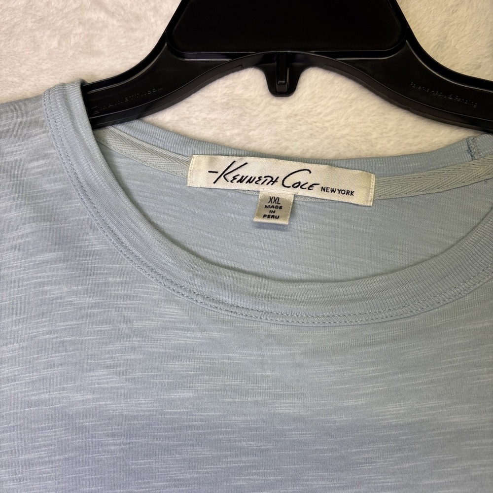 Kenneth Cole Tech Short Sleeve Pocket T-Shirt Cotton Stretch Wicking UPF 50+